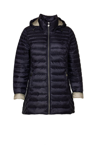 Windfield / Danwear Albina Light Down Lette dunjakker 0804 Navy/Asure green