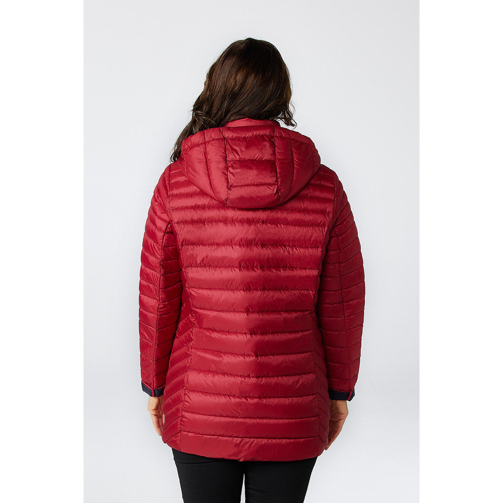 Windfield / Danwear Albina Light Down Lette dunjakker 1608 Red/Navy