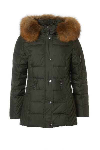 Windfield / Danwear Aliz With Real Fur Black Label Down 14 Army
