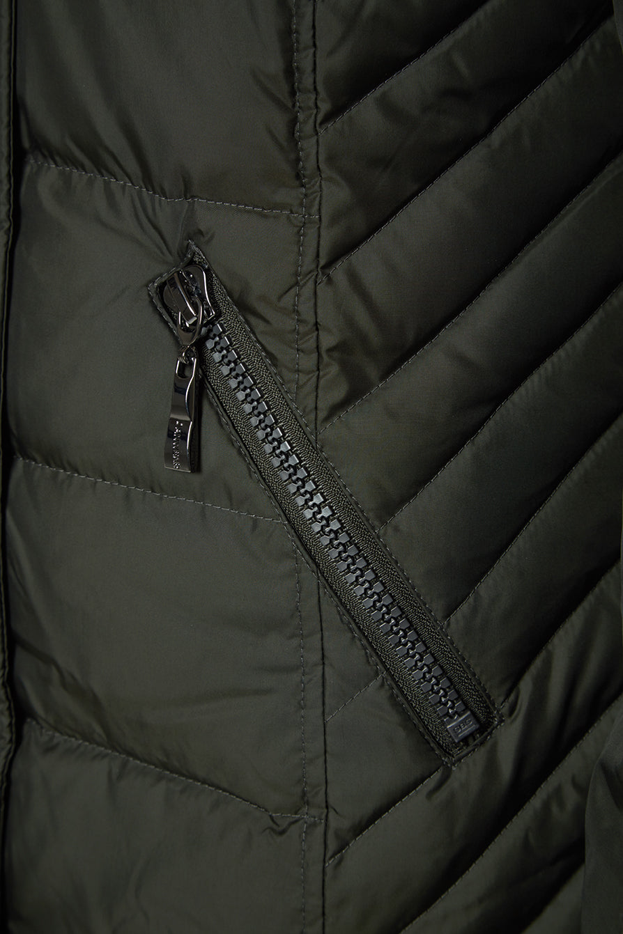 Windfield / Danwear Aliz With Real Fur Black Label Down 14 Army