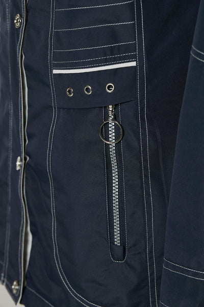 Windfield / Danwear Bea Forårsjakke 0801 Navy/Offwhite