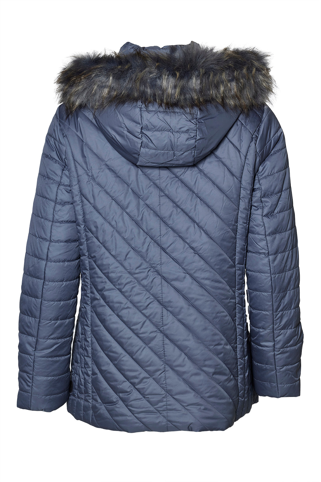 Windfield / Danwear Camila with Art Fur Vinterjakker 21 Heaven blue