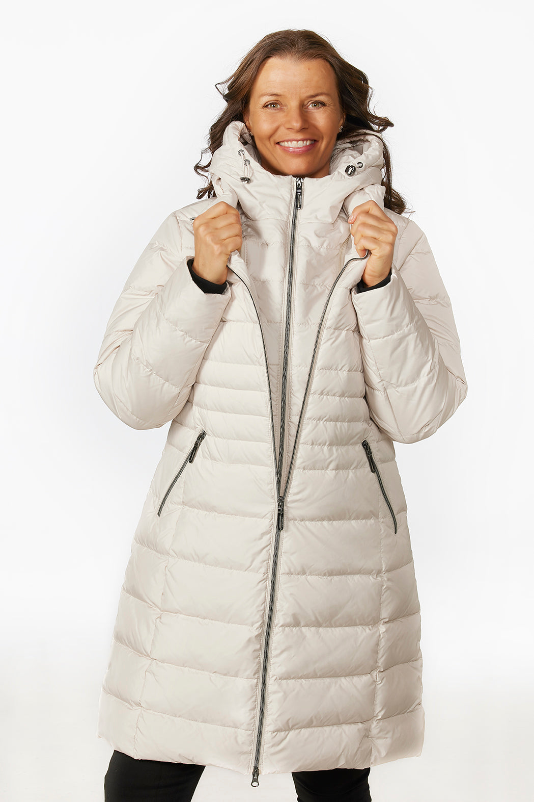 Windfield / Danwear Cheila without fur Down 01 Offwhite