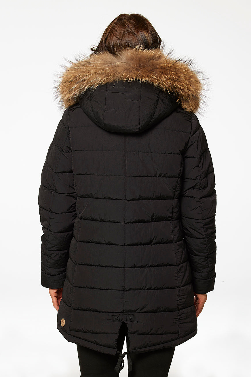 Windfield / Danwear Chili with Real Fur Crinkle 09 Black