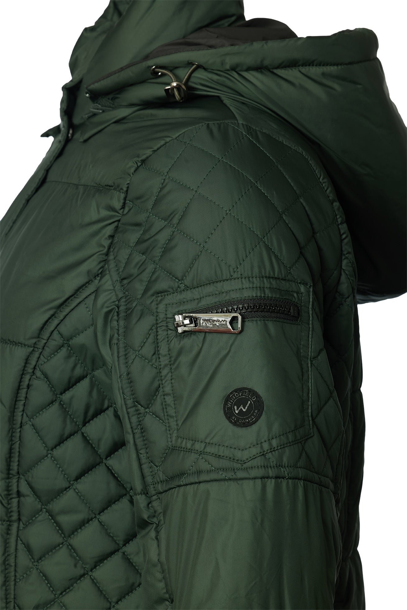 Windfield / Danwear Ester Vinterjakker 14/09 Bottlegreen/Black