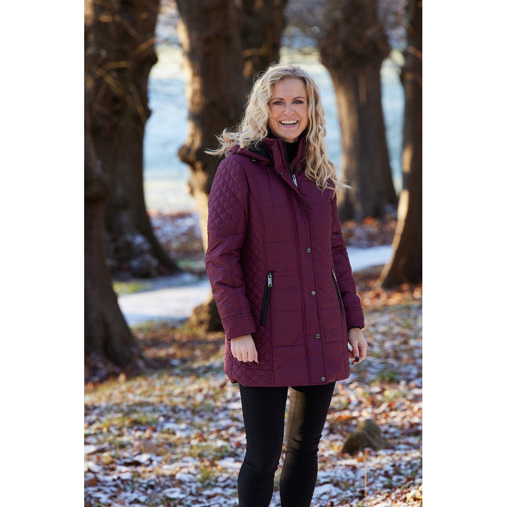 Windfield / Danwear Ester Vinterjakker 2609 Wine/Black