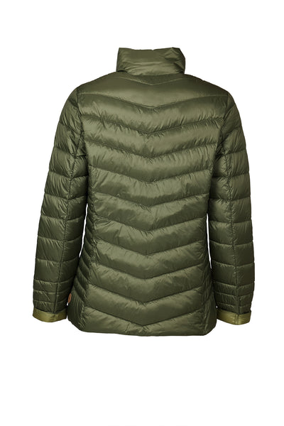 Windfield / Danwear Venessa Lette dunjakker 1404 Olivine/Saga