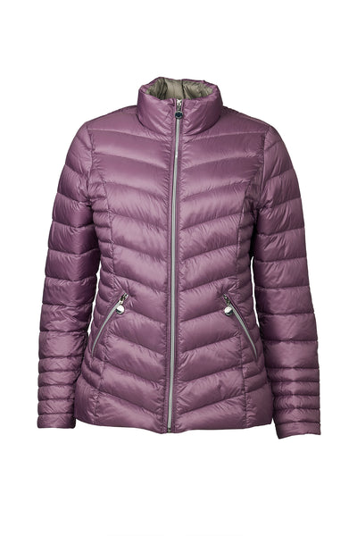 Windfield / Danwear Venessa Lette dunjakker 3602 Very Grape/Rock Ridge