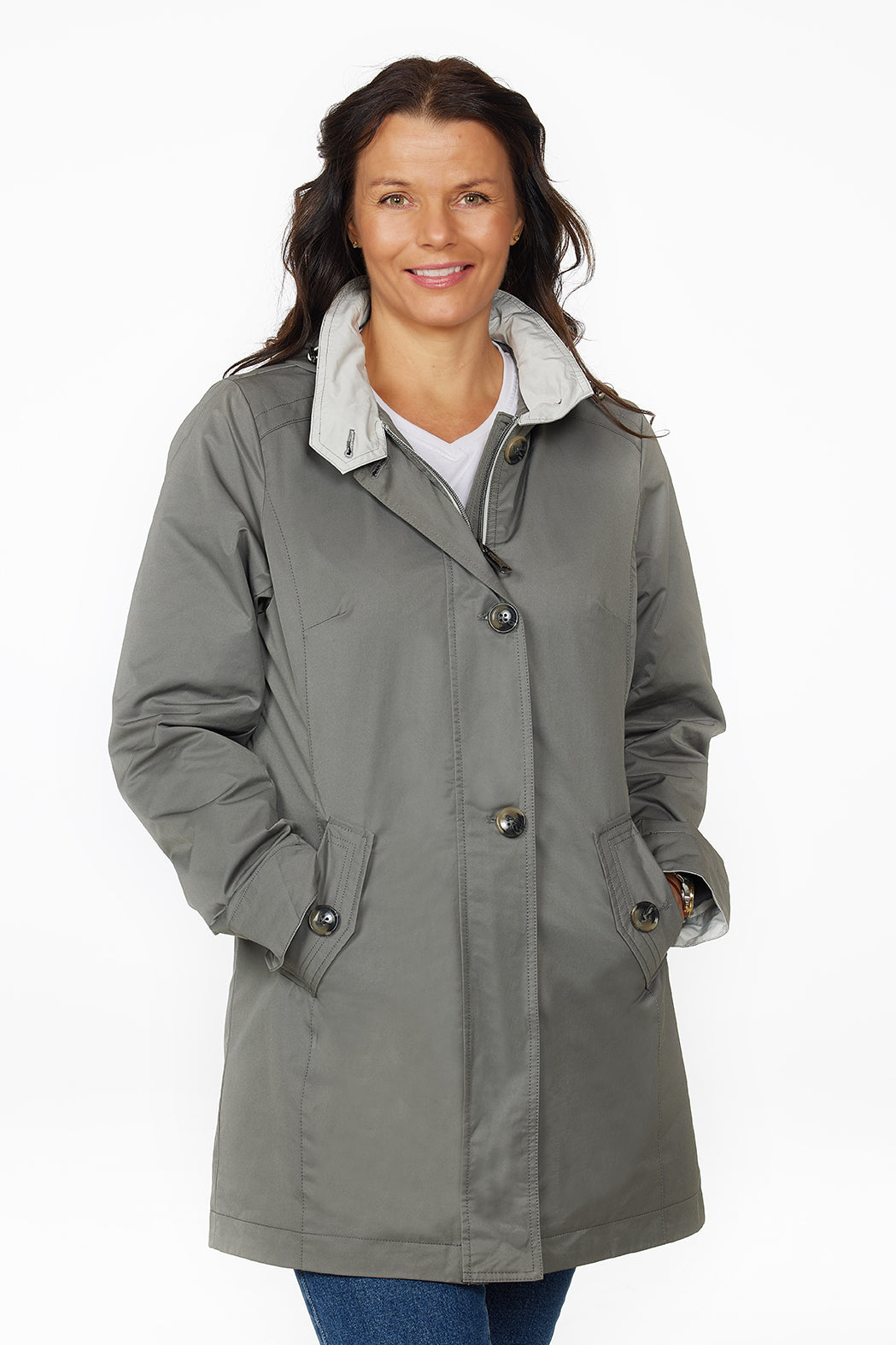 Windfield / Danwear Dana Forårsjakke 29/01 Light Grey/Sand